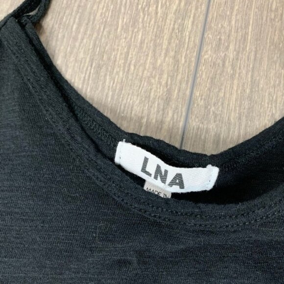 Revolve LNA Off The Shoulder Tee Top T-shirt Short Sleeve Black Size XS - Picture 6 of 11